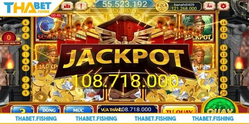 Jackpot lũy tiến tạo cảm giác hồi hộp cao trào trong mỗi lượt quay